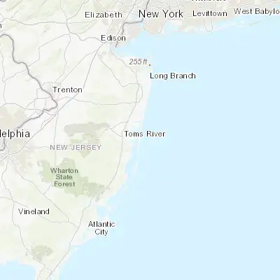 Map showing location of Seaside Heights (39.944290, -74.072910)