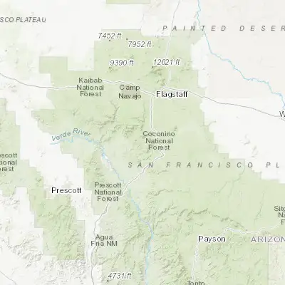 Map showing location of Sedona (34.869740, -111.760990)