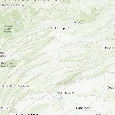 Map showing location of Selinsgrove (40.798970, -76.862190)