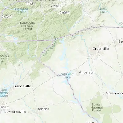 Map showing location of Seneca (34.685660, -82.953200)