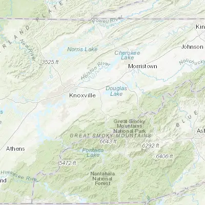 Map showing location of Sevierville (35.868150, -83.561840)