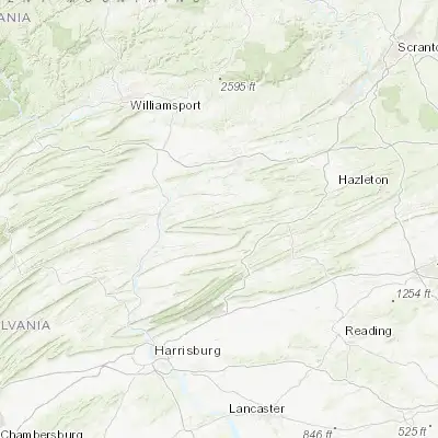 Map showing location of Shamokin (40.788970, -76.558850)