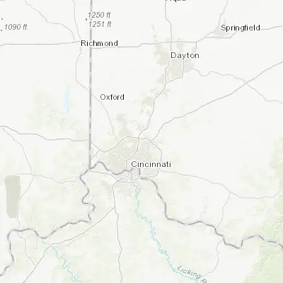 Map showing location of Sharonville (39.268110, -84.413270)