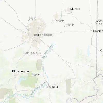 Map showing location of Shelbyville (39.521440, -85.776920)