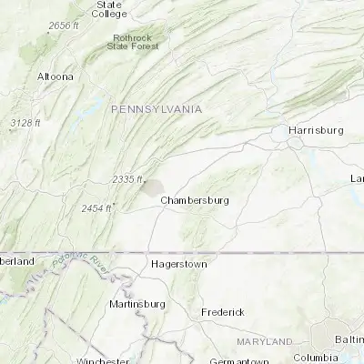 Map showing location of Shippensburg (40.050650, -77.520260)