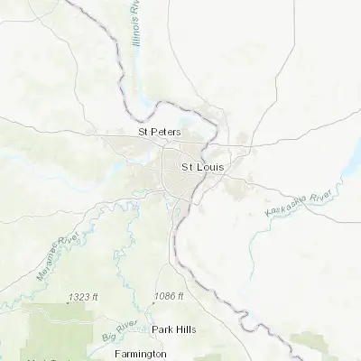 Map showing location of Shrewsbury (38.590330, -90.336780)