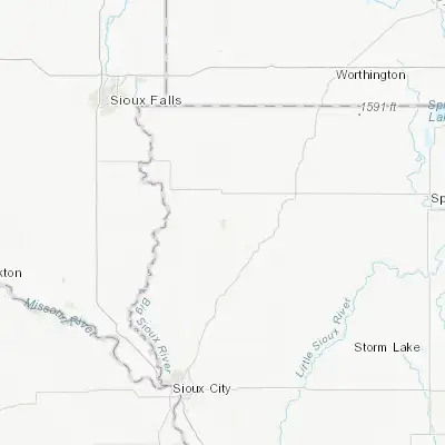 Map showing location of Sioux Center (43.079710, -96.175580)