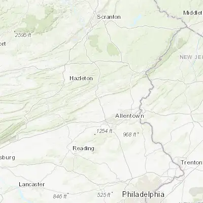 Map showing location of Slatington (40.748430, -75.611850)
