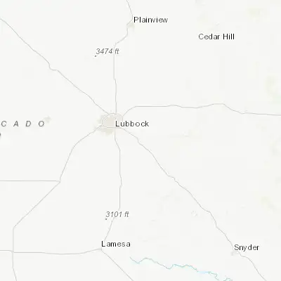 Map showing location of Slaton (33.437310, -101.643490)