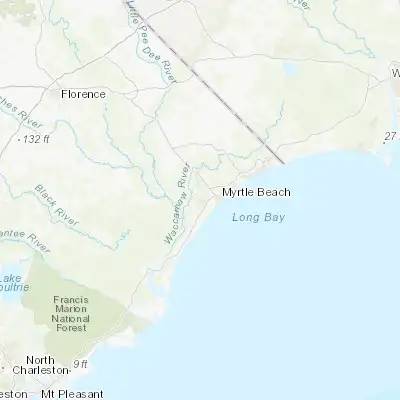 Map showing location of Socastee (33.683500, -78.998370)