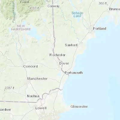 Map showing location of Somersworth (43.261750, -70.865340)