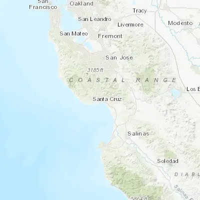 Map showing location of Soquel (36.988010, -121.956630)