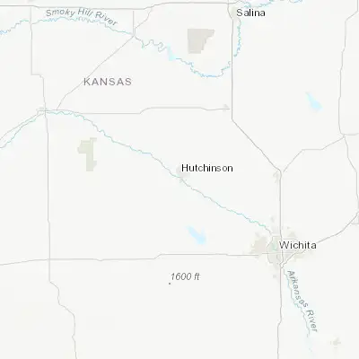 Map showing location of South Hutchinson (38.028070, -97.940330)