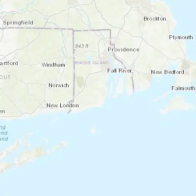 Map showing location of South Kingstown (41.447180, -71.524940)