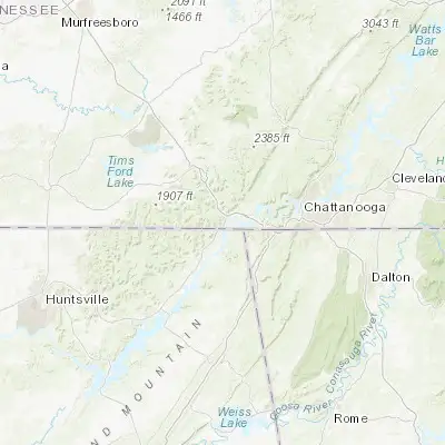 Map showing location of South Pittsburg (35.012300, -85.704410)