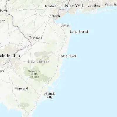 Map showing location of South Toms River (39.942060, -74.204310)