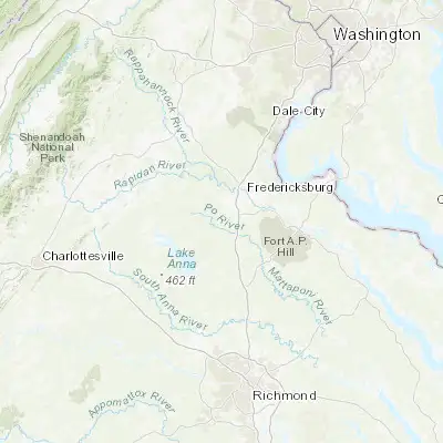 Map showing location of Spotsylvania Courthouse (38.197910, -77.587770)