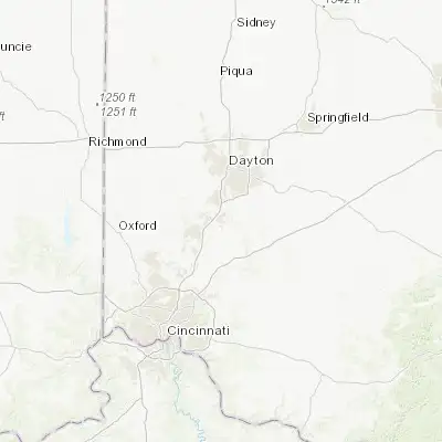Map showing location of Springboro (39.552280, -84.233270)