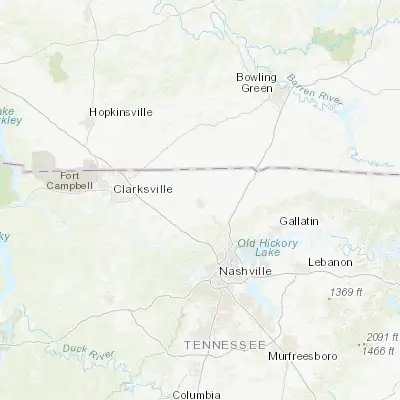 Map showing location of Springfield (36.509210, -86.885000)