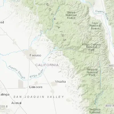 Map showing location of Squaw Valley (36.740230, -119.246790)