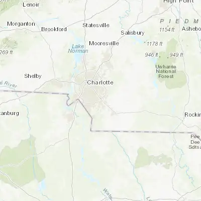 Map showing location of Stallings (35.090700, -80.686180)