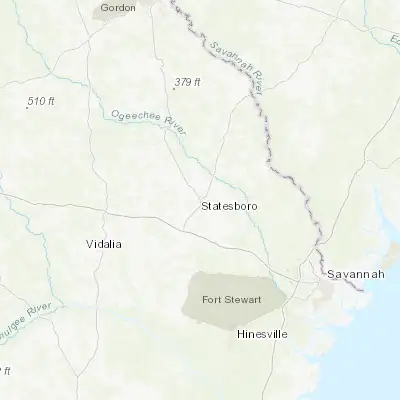 Map showing location of Statesboro (32.448790, -81.783170)