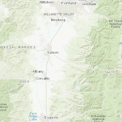Map showing location of Stayton (44.800680, -122.794530)
