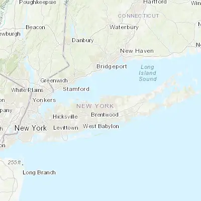 Map showing location of Stony Brook (40.925650, -73.140940)