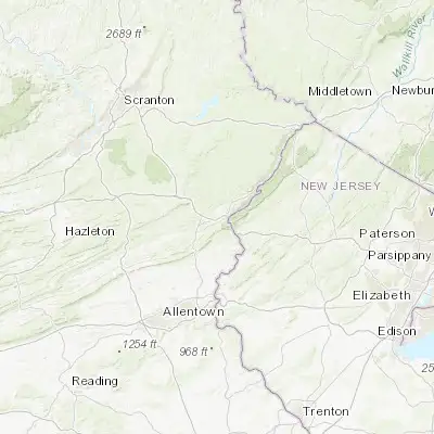 Map showing location of Stroudsburg (40.986760, -75.194620)