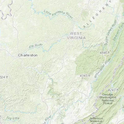 Map showing location of Summersville (38.281220, -80.852600)