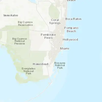 Map showing location of Tamiami (25.758710, -80.398390)
