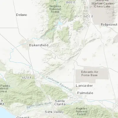 Map showing location of Tehachapi (35.132190, -118.448970)