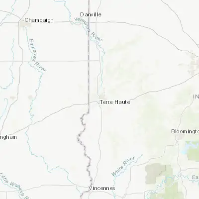 Map showing location of Terre Haute (39.466700, -87.413910)