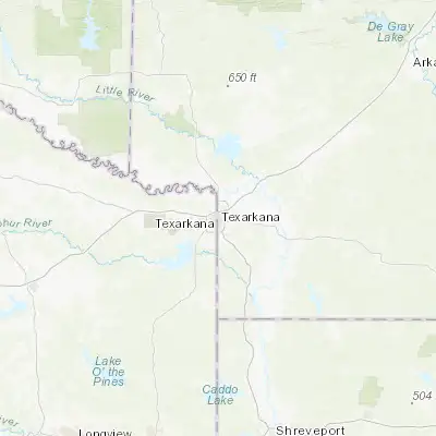 Map showing location of Texarkana (33.441790, -94.037690)