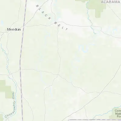 Map showing location of Thomasville (31.913490, -87.735840)