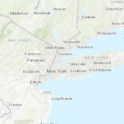 Map showing location of Throgs Neck (40.822600, -73.819580)