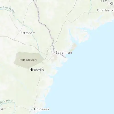 Map showing location of Thunderbolt (32.033540, -81.049830)