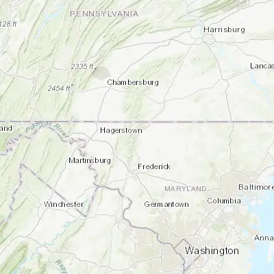 Map showing location of Thurmont (39.623710, -77.410820)