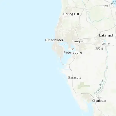 Map showing location of Tierra Verde (27.691970, -82.723430)