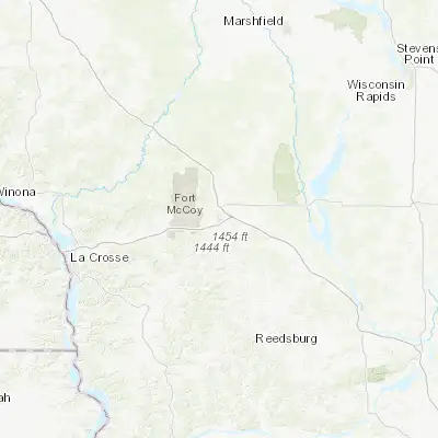 Map showing location of Tomah (43.978580, -90.504020)