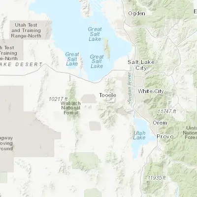 Map showing location of Tooele (40.530780, -112.298280)