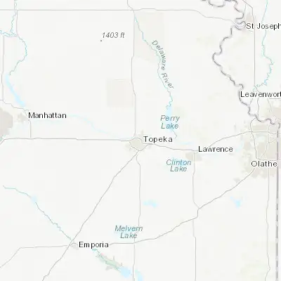 Map showing location of Topeka (39.048330, -95.678040)