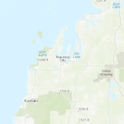 Map showing location of Traverse City (44.763060, -85.620630)