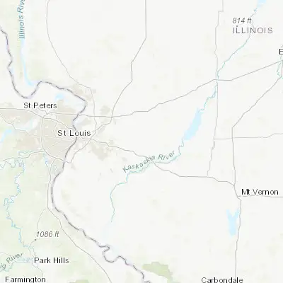 Map showing location of Trenton (38.605600, -89.682040)