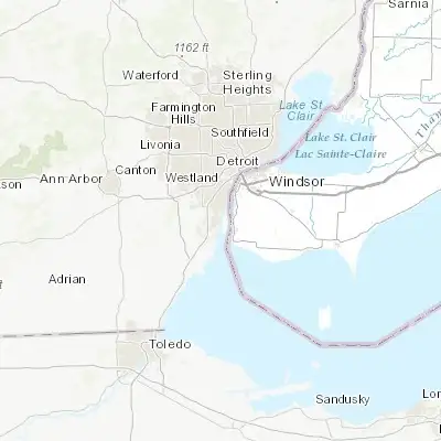 Map showing location of Trenton (42.139490, -83.178260)