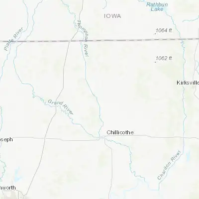 Map showing location of Trenton (40.078900, -93.616610)