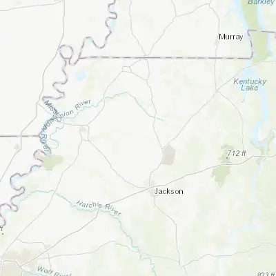 Map showing location of Trenton (35.980620, -88.941450)