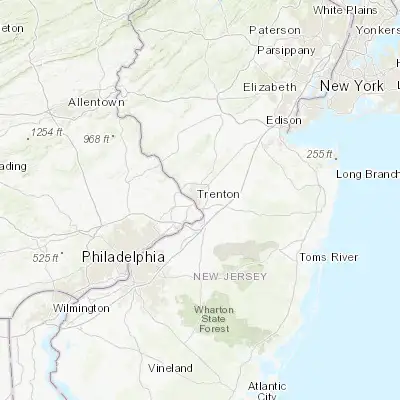 Map showing location of Trenton (40.217050, -74.742940)