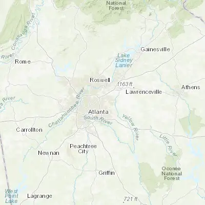 Map showing location of Tucker (33.854550, -84.217140)