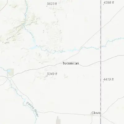 Map showing location of Tucumcari (35.171910, -103.726860)